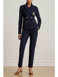 lauren ralph lauren γυναικείο παντελόνι straight fit - 200b22288001 μπλε σκούρο