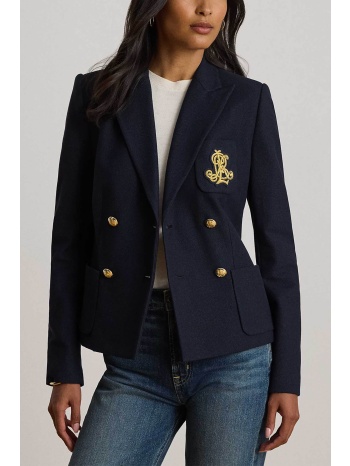 lauren ralph lauren γυναικείο σακάκι με κεντημένο λογότυπο