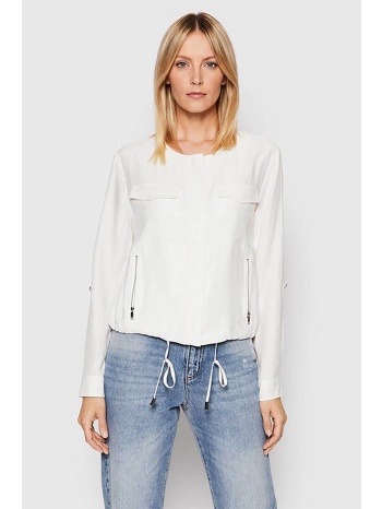 dkny γυναικείο bomber jacket μονόχρωμο από τεχνητό μετάξι σε προσφορά