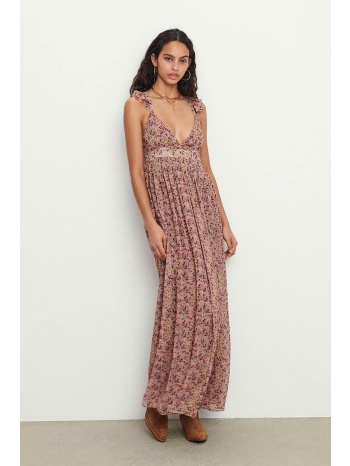 ba&sh γυναικείο maxi φόρεμα αμάνικο με floral print σε προσφορά