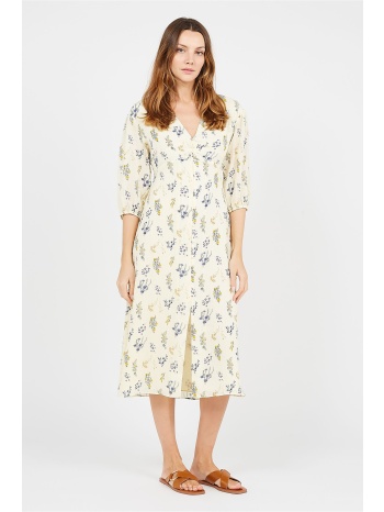 ba&sh γυναικείο midi φόρεμα σεμιζιέ με floral print `aris` σε προσφορά