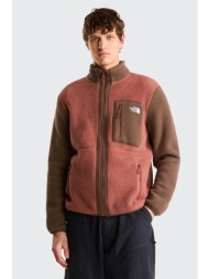 the north face ανδρική ζακέτα fleece με ψηλό λαιμό `yumiori` - nf0a883rtf01 καφέ cinnamon