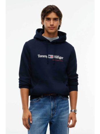 tommy hilfiger ανδρική μπλούζα φούτερ με κουκούλα και