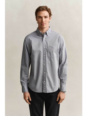 gant ανδρικό πουκάμισο poplin button down με τσέπη και