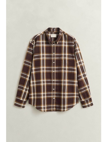 gant γυναικείο πουκάμισο flannel button down με καρό σχέδιο