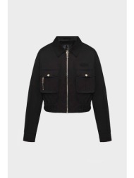 guess γυναικείο jacket με τσέπες regular fit `juliane` - w6yl20w2910 μαύρο