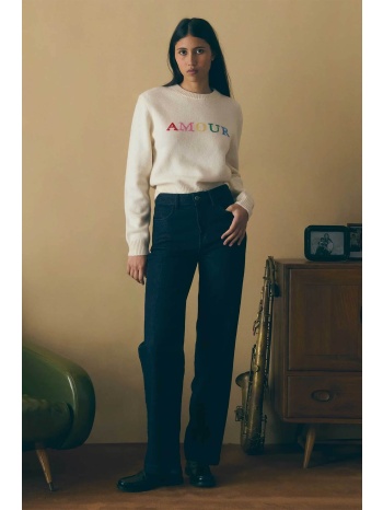 maison labiche γυναικείο πουλόβερ με lettering `formigé