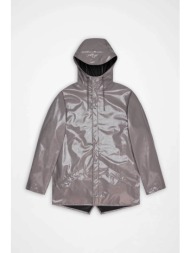 rains unisex αδιάβροχο jacket με κουκούλα - r143/b12010 γκρι