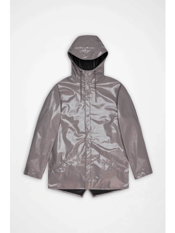 rains unisex αδιάβροχο jacket με κουκούλα - r143/b12010 γκρι