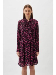 hugo boss γυναικείο mini φόρεμα με all-over lips print `κaleya-1` - 50508551 μαύρο