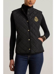 lauren ralph lauren γυναικείο μπουφάν αμάνικο καπιτονέ - 297p18068001 μαύρο