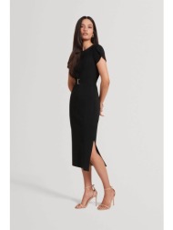 ted baker γυναικείο midi φόρεμα με ζώνη `juliany` - 284398 μαύρο