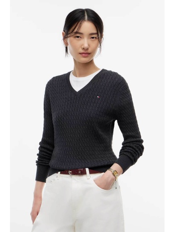 tommy hilfiger γυναικείο πουλόβερ με cable knit pattern και σε προσφορά