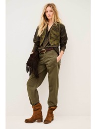 ba&sh γυναικείο παντελόνι straight fit `cocy` - ccoch26 χακί