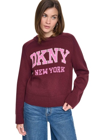 dkny γυναικεία μπλούζα πλεκτή με κεντημένο λογότυπο  σε προσφορά