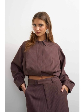 topshop γυναικείο bomber jacket `aria` - 31002184 καφέ σε προσφορά