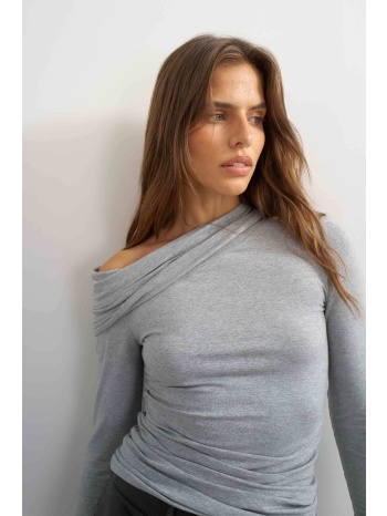 topshop γυναικεία μπλούζα off shoulder `bella` - 31001457 σε προσφορά