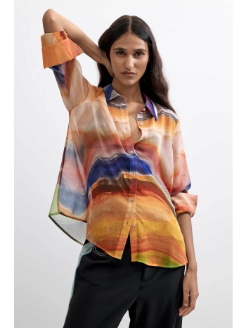 desigual γυναικείο πουκάμισο πολύχρωμο `camsterdam`  σε προσφορά
