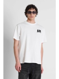 antony morato ανδρικό t-shirt με λογότυπο relaxed fit - ks02688fa100240 υπόλευκο
