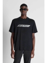 antony morato ανδρικό t-shirt με graphic print relaxed fit - ks02691fa100240 μαύρο