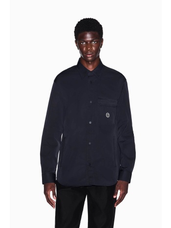 armani exchange ανδρικό πουκάμισο με έμβλημα oversized fit