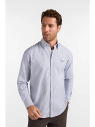 harmont & blaine ανδρικό πουκάμισο oxford button down με ριγέ σχέδιο και κεντημένο λογότυπο regular 
