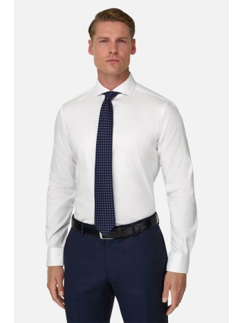 boggi milano ανδρικό πουκάμισο textured μονόχρωμο slim fit