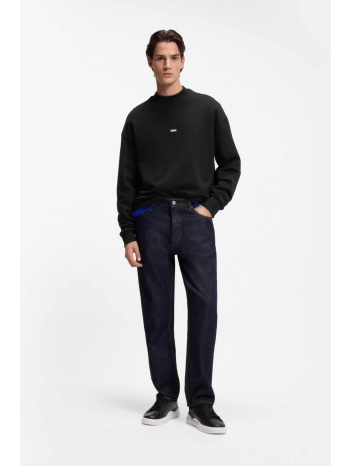 hugo ανδρικό τζιν παντελόνι πεντάτσεπο regular straight fit