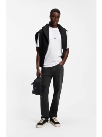 hugo ανδρικό τζιν παντελόνι πεντάτσεπο regular straight fit