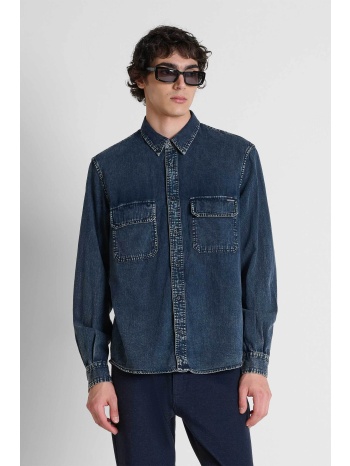antony morato ανδρικό denim πουκάμισο regular fit `dallas`