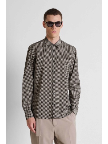 antony morato ανδρικό πουκάμισο με all-over print regular