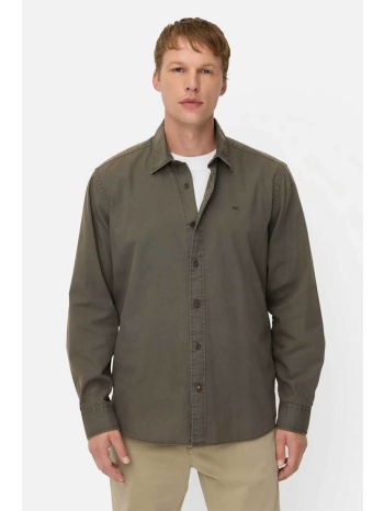 camel active ανδρικό πουκάμισο oxford με κεντημένο monogram