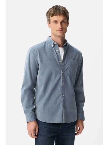 camel active ανδρικό πουκάμισο κοτλέ button down με τσέπη