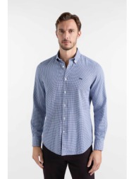 harmont & blaine ανδρικό πουκάμισο button down pied-de-poule με κεντημένο λογότυπο regular fit - crr