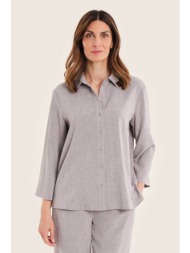 gerry weber γυναικείο πουκάμισο με μανίκι 3/4 - n71004749036 taupe