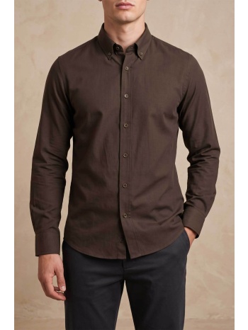 prince oliver ανδρικό πουκάμισο button down με κεντημένο