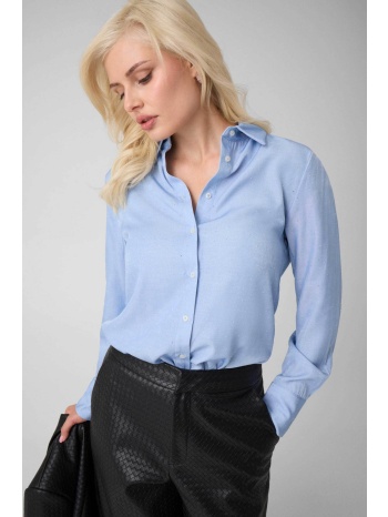 guess γυναικείο πουκάμισο με τρουκς regular fit `lucia` 