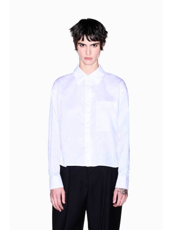 armani exchange γυναικείο πουκάμισο με τσέπη regular fit 