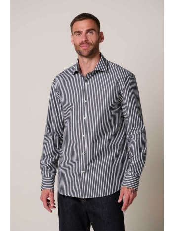 profuomo ανδρικό πουκάμισο soft casual με ριγέ σχέδιο