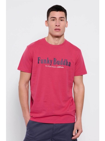 funky buddha ανδρικό βαμβακερό t-shirt μονόχρωμο με
