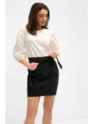 orsay γυναικεία mini denim φούστα με ζώνη - 726338-660000 μαύρο