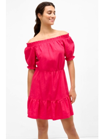 orsay γυναικείο mini φόρεμα με carmen λαιμόκοψη 