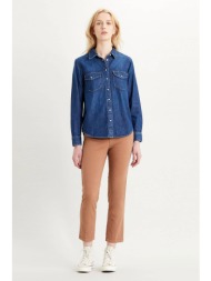 levi`s® γυναικείο denim πουκάμισο με τσέπες `essential western` - 1678600-07 μπλε