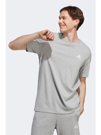 adidas ανδρικό αθλητικό t-shirt μονόχρωμο με κεντημένο