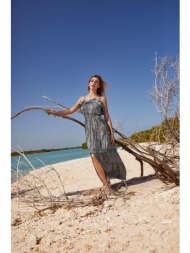 orsay γυναικείο maxi φόρεμα με all-over paisley print - 462108-559000 μπλε