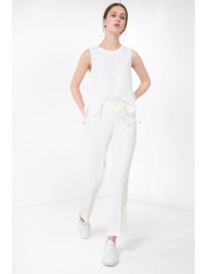 orsay γυναικείο παντελόνι με λάστιχο στη μέση - 353091-001000 λευκό