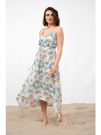 orsay γυναικείο midi φόρεμα floral ασύμμετρο 