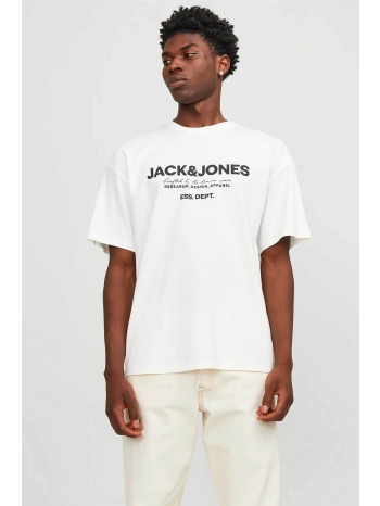 jack & jones ανδρικό t-shirt με logo print και lettering
