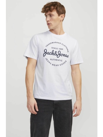 jack & jones ανδρικό t-shirt με λογότυπο και lettering