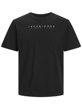 jack & jones ανδρικό t-shirt μονόχρωμο με logo print